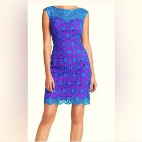 Lilly Pulitzer “Selna Dress” Size 6 Royce Blue - Picture 4 of 4